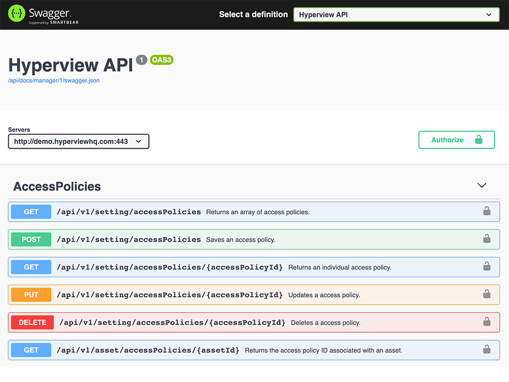 Hyperview REST APIs